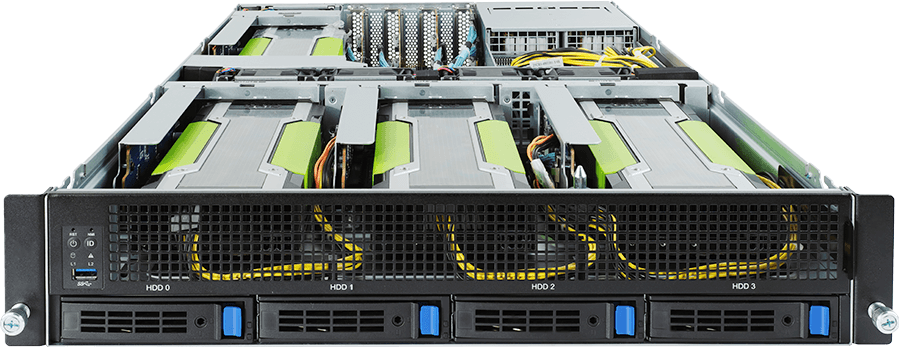 HPC/AI Server - 2nd/1st Gen Intel® Xeon® Scalable - 2U DP 4 x PCIe Gen3 GPUs - G241-G40