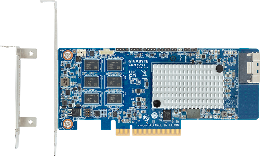Broadcom® SAS3908 8-port 12Gb/s PCIe 4.0 x8 RAID Card - CRA4761