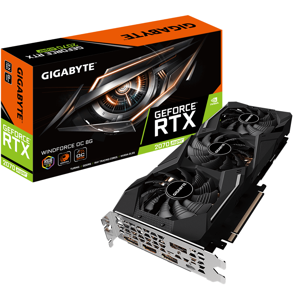 GeForce® RTX 2070 SUPER™ WINDFORCE OC 8G - GIGABYTE Global