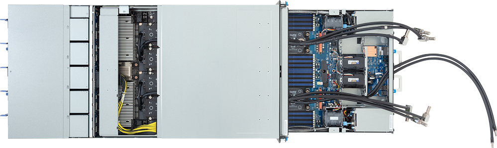 HPC/AI Server - 5th/4th Gen Intel® Xeon® Scalable - 4U DP NVIDIA HGX™ H200 DLC - G4L3-SD1-LAX3