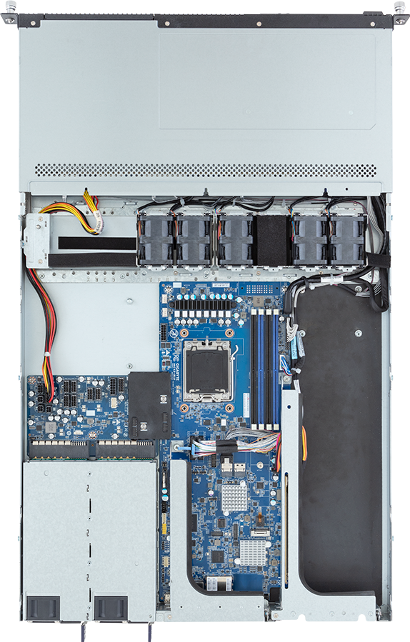 Rack Server - AMD EPYC™ 4005/4004 & Ryzen™ 9000/7000 - 1U UP 1 x PCIe Gen5 GPU Titanium - R133-C13-AAG1