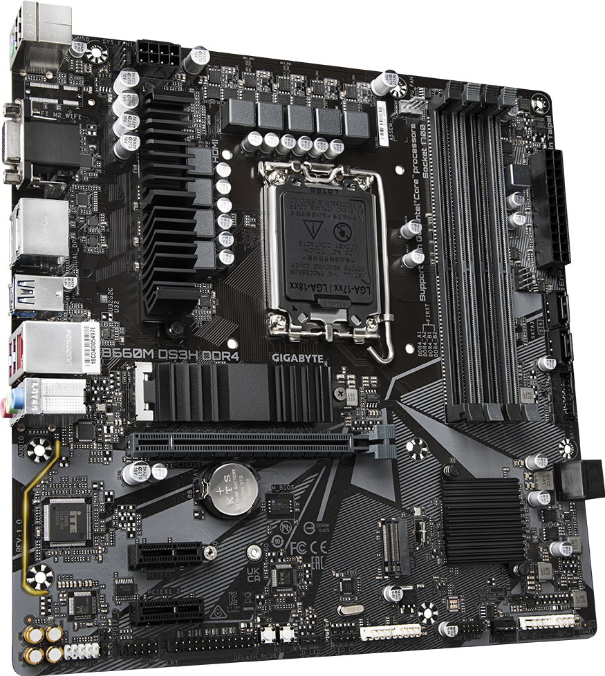 GIGABYTE B660M DS3H DDR4 自作PCパーツ　マザーボード B660M DS3H DDR4 (Rev. 1.0) - GIGABYTE Global