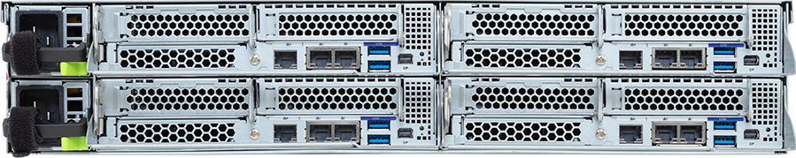 High Density Server - Intel® Xeon® 6 Processors - 2U 4-Node DP 24-Bay Gen5 NVMe/SATA/SAS-4 - H274-S60-AAW1