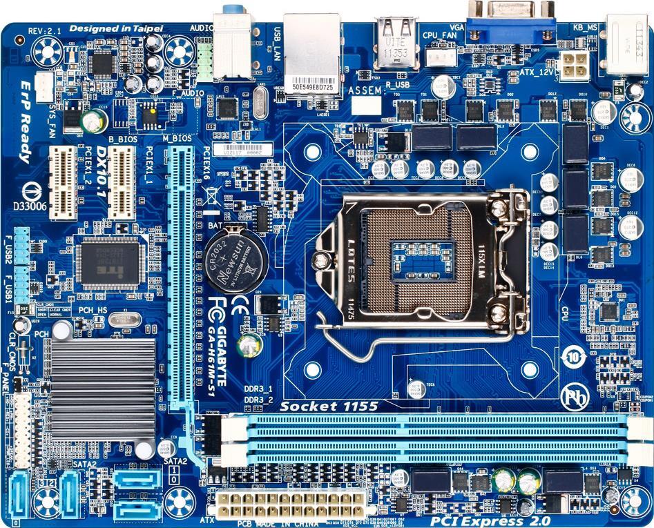 Motherboard - GA-H61M-S1
