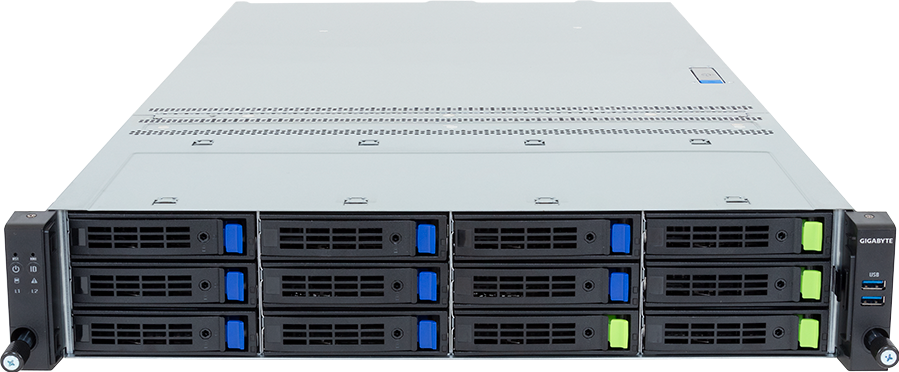 Rack Server - Intel® Xeon® 6 Processors - 2U DP 12+2-Bay Gen5 NVMe/SATA/SAS-4 with expander - R284-A94-AAL1