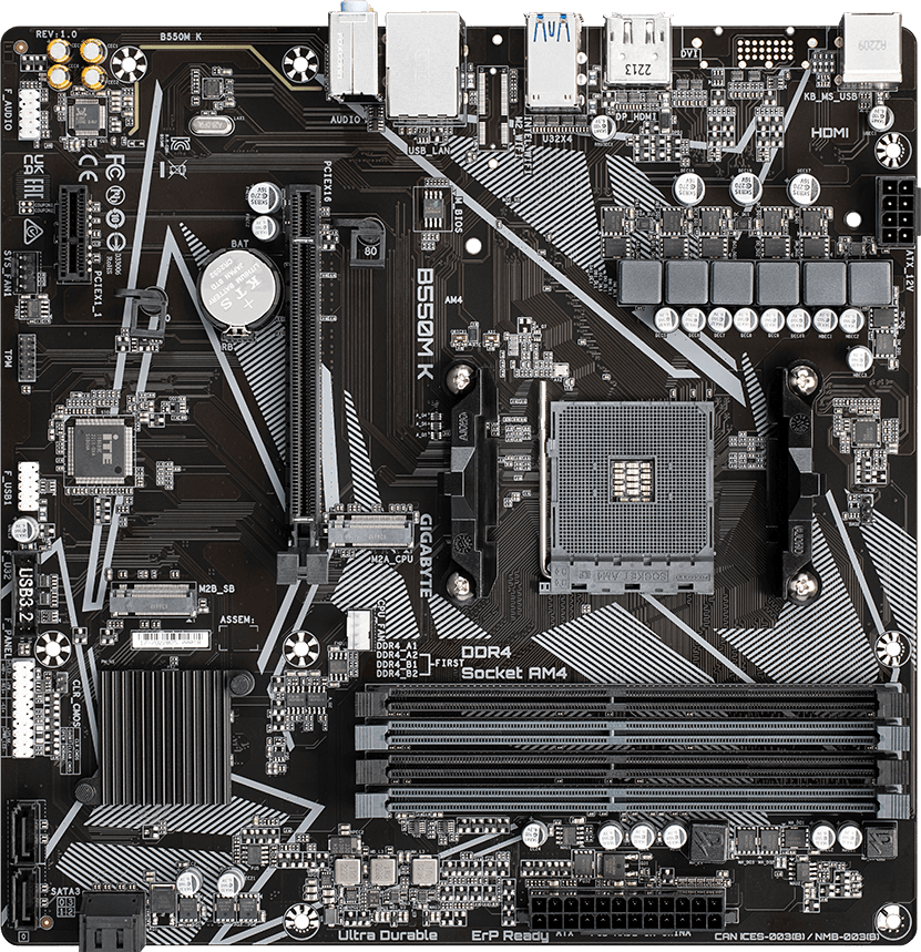 B550M K (Rev. 1.0) - GIGABYTE Global