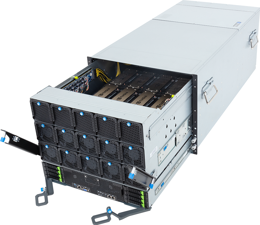 HPC/AI Server - 5th/4th Gen Intel® Xeon® Scalable - 8U DP NVIDIA HGX™ H200 - G893-SD1-AAX3