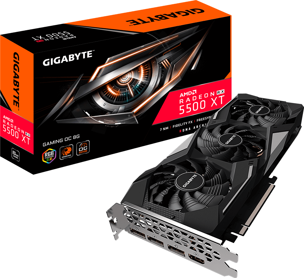 Tarjetas de Video - Radeon™ RX 5500 XT GAMING OC 8G