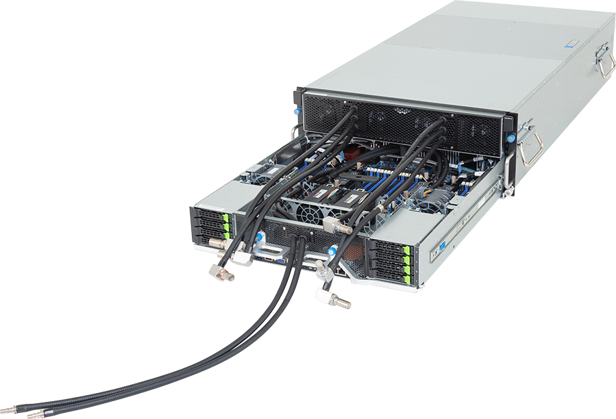 HPC/AI Server - 5th/4th Gen Intel® Xeon® Scalable - 4U DP NVIDIA HGX™ H200 DLC - G4L3-SD1-LAX3