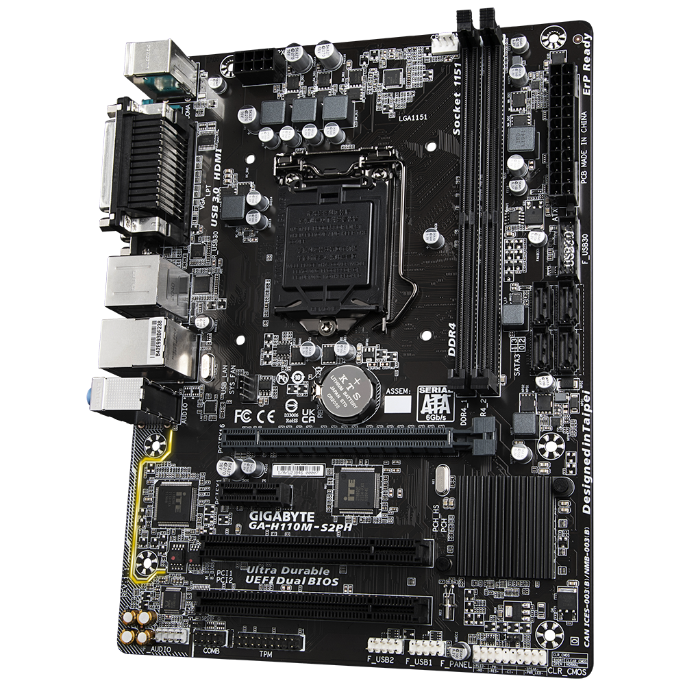 GAH110MS2PH (Rev. 1.1) Key features Motherboard GIGABYTE