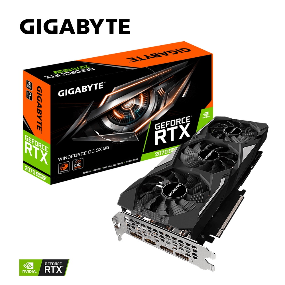 GeForce® RTX 2070 SUPER™ WINDFORCE OC 3X 8G (Rev. 1.0/1.1