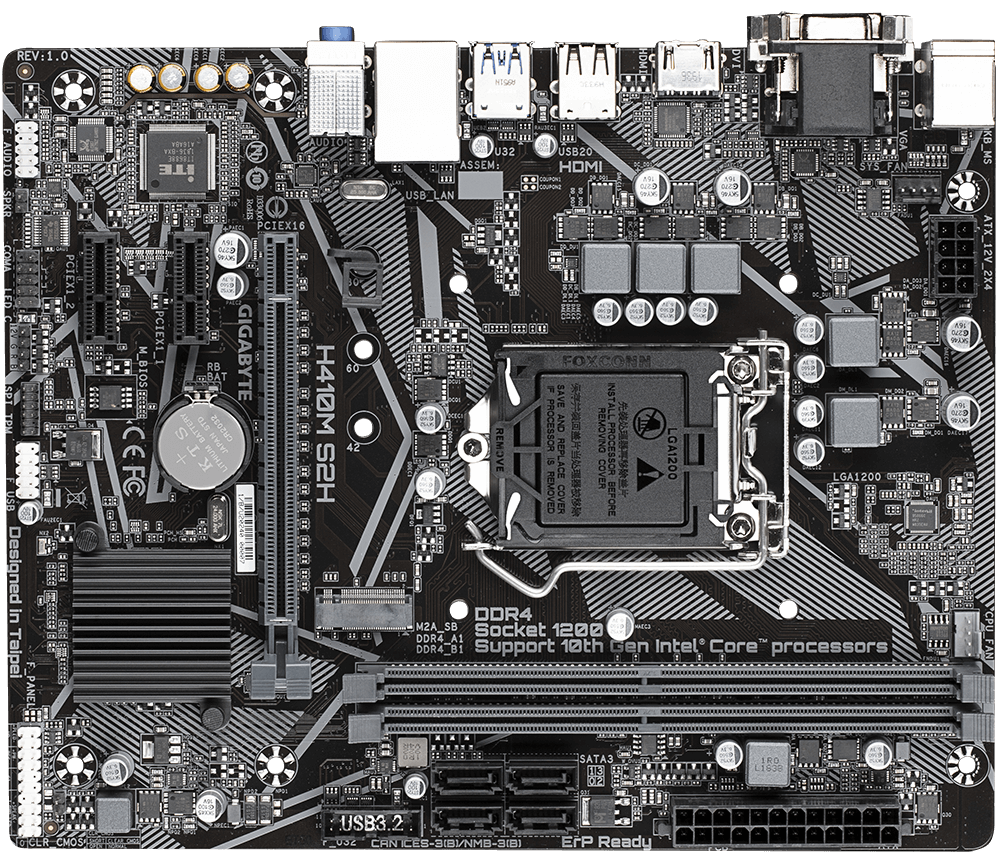H410M S2H (Rev. 1.x) - Преимущества | Материнские платы GIGABYTE