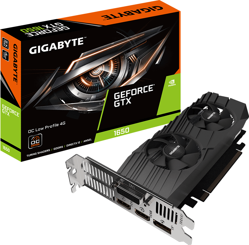 Графічні плати - GeForce® GTX 1650 D6 OC Low Profile 4G