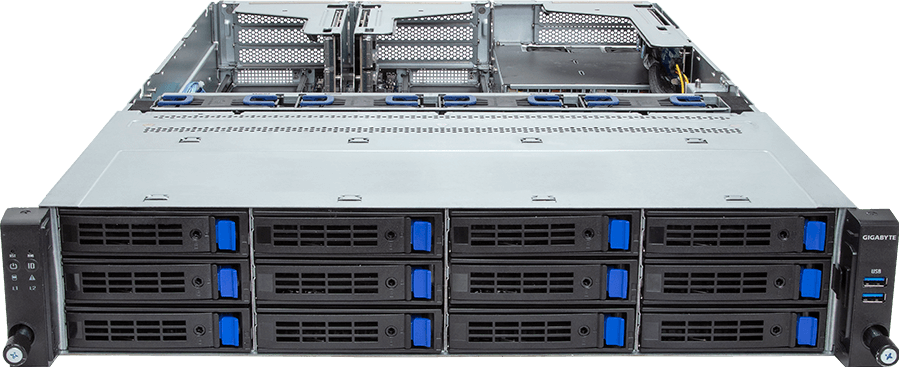 Rack Server - 5th/4th Gen Intel® Xeon® Scalable - 2U UP 12-Bay SATA/SAS Titanium - R263-S30-AAH2