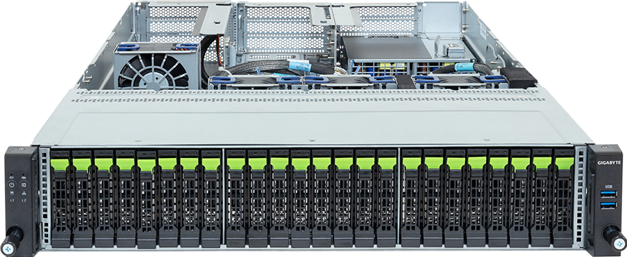 Rack Server - Intel® Xeon® 6 Processors R1S - 2U UP 24-Bay Gen5 NVMe/SATA/SAS-4 - R264-SG3-AAJ1