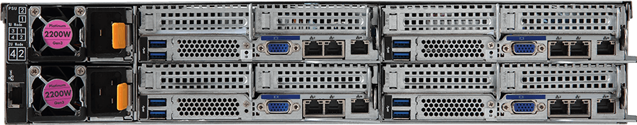 High Density Server - AMD EPYC™ 7002/7001 - 2U 4-Node DP 24-Bay SATA - H261-Z60