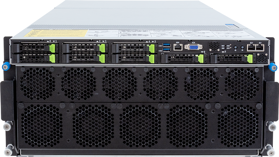 HPC/AI Server - AMD EPYC™ 9004 - 5U DP NVIDIA HGX™ H100 8-GPU 4-Root Port - G593-ZD2-AAX1