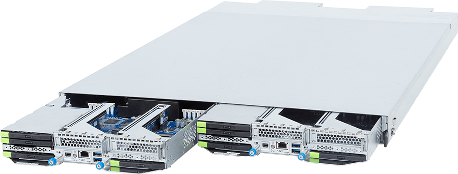 ORV3 Server - Intel® Xeon® 6900E+/6900-Series Processors - 1OU 2-Node DP 8-Bay E3.S Gen5 NVMe DLC - TO16-A82-LA01