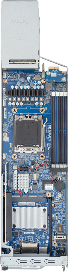 Blade Server - AMD EPYC™ 4005 & Ryzen™ 9000 - 3U 10-Node UP 20-Bay Gen5 NVMe/SATA - B343-C40-AAJ2