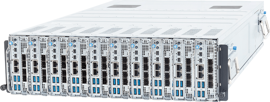 Blade Server - AMD EPYC™ 4005 & Ryzen™ 9000 Series Processors - 3U 10-Blade 20-Node UP DLC - B353-C60-LAS1