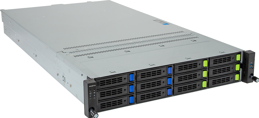 Rack Arm Server - Ampere® Altra® Max - 2U DP 12-Bay Gen4 NVMe/SATA - R282-P92