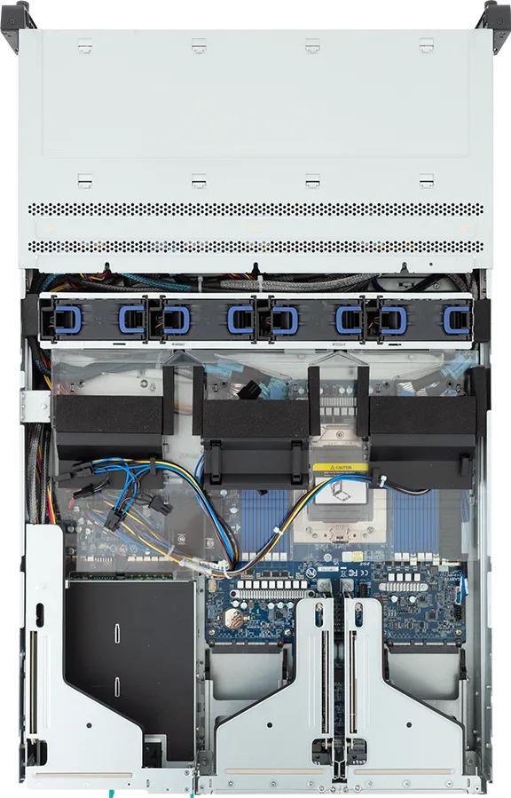 Gigabyte R263-Z35-AAL1 Rack Server - AMD EPYC™ 9005/9004 - 2U UP 3 x PCIe Gen5 GPUs Titanium - 3