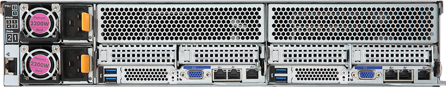 High Density Server - 2nd/1st Gen Intel® Xeon® Scalable - 2U 2-Node DP 2 x PCIe Gen3 GPUs - H231-G20