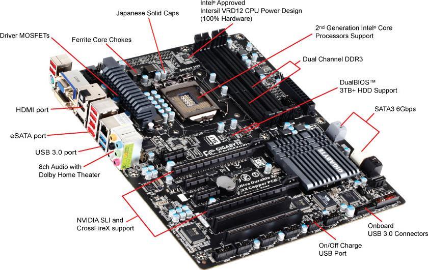 CPU メモリ付き　GIGABYTE　GA-Z68X-UD5-B3 4963