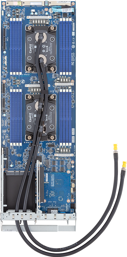 High Density Server - Intel® Xeon® 6 Processors - 2U 4-Node DP 24-Bay Gen5 NVMe/SATA/SAS-4 DLC - H274-S60-LAW1