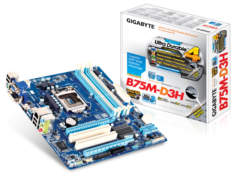マザーボード GYGABYTE GA-B75M-D3H+Intel Core i7 3770K GA-B75M-D3H (Rev. 1.0) - GIGABYTE Global