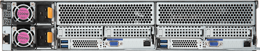HPC/AI Server - 2nd/1st Intel® Xeon® Scalable - 2U 2-Node DP 2 x PCIe Gen3 GPUs - H231-H60