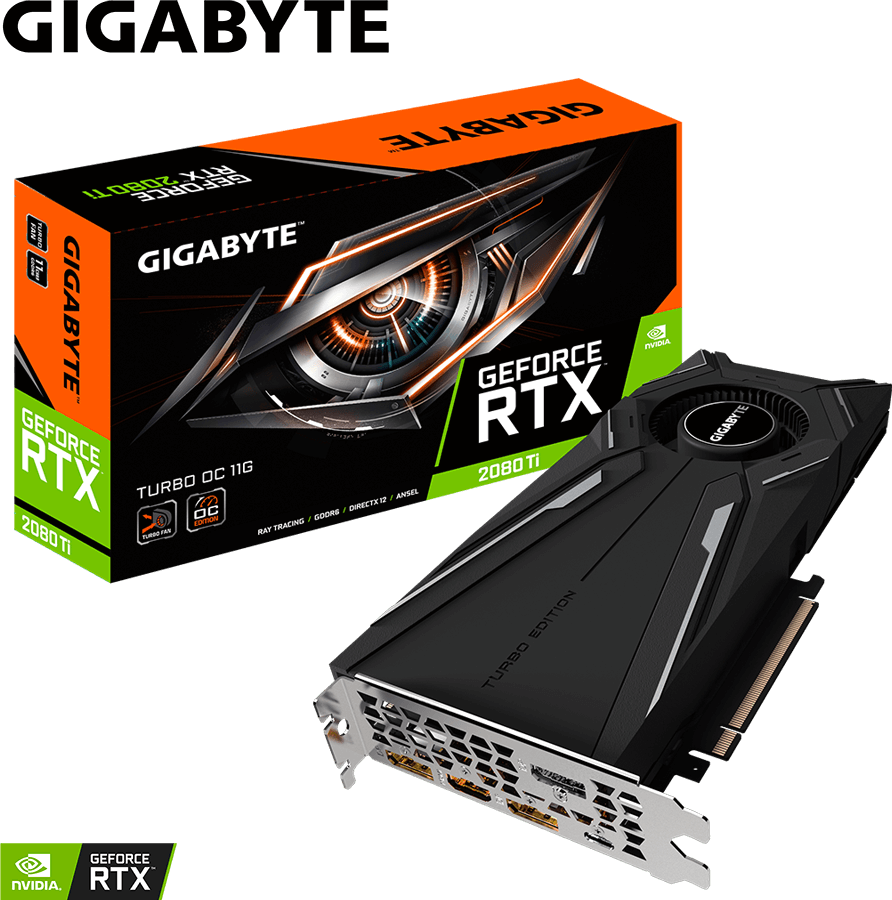 GeForce RTX™ 2080 Ti TURBO OC 11G (Rev. 2.0) - GIGABYTE Global
