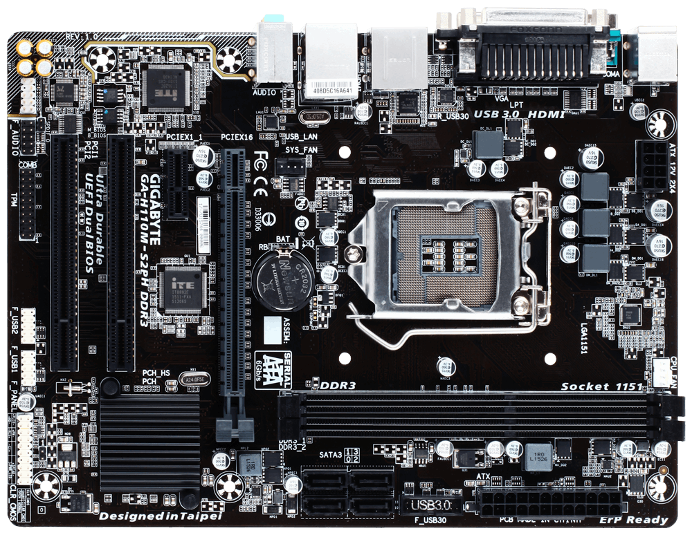 GA-H110M-S2PH DDR3 (Rev. 1.0) - Kluczowe cechy | Płyty główne GIGABYTE