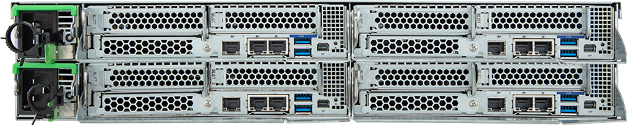 High Density Server - AMD EPYC™ 9004 - 2U 4-Node DP 8-Bay Gen4 NVMe/SATA/SAS 2600W - H273-Z82-AAN1