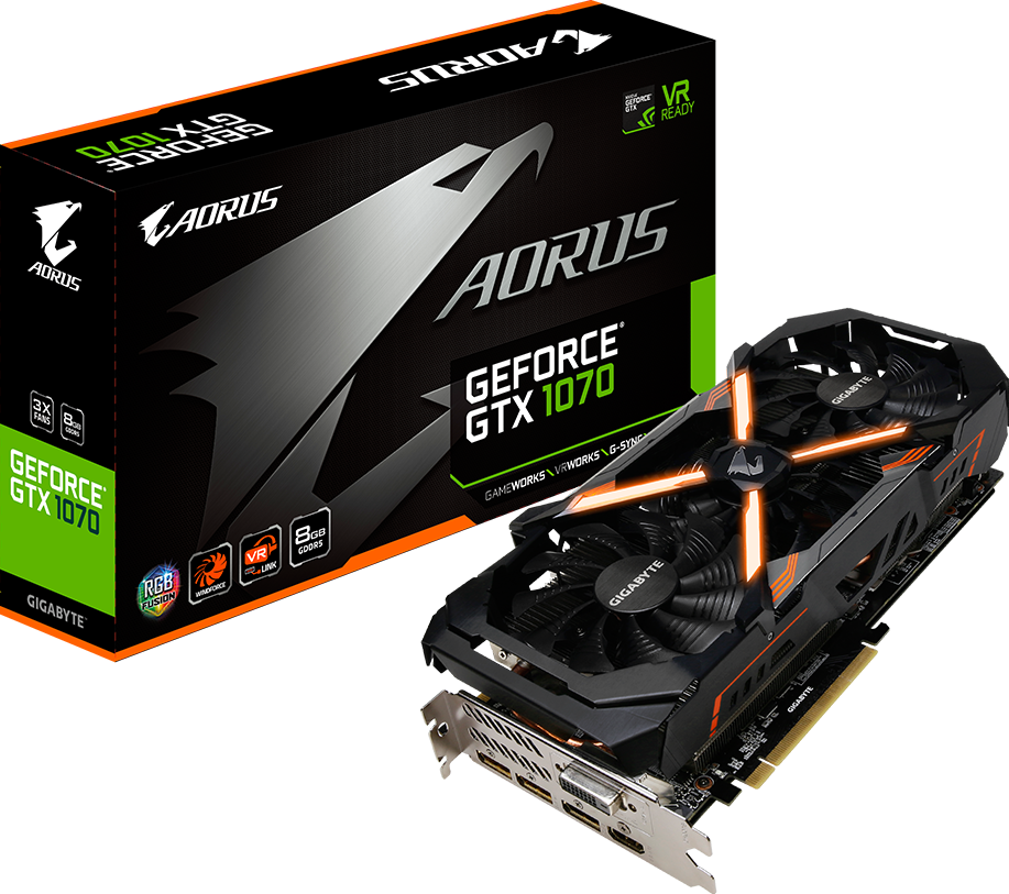 كروت الجرافيك - AORUS GeForce® GTX 1070 8G