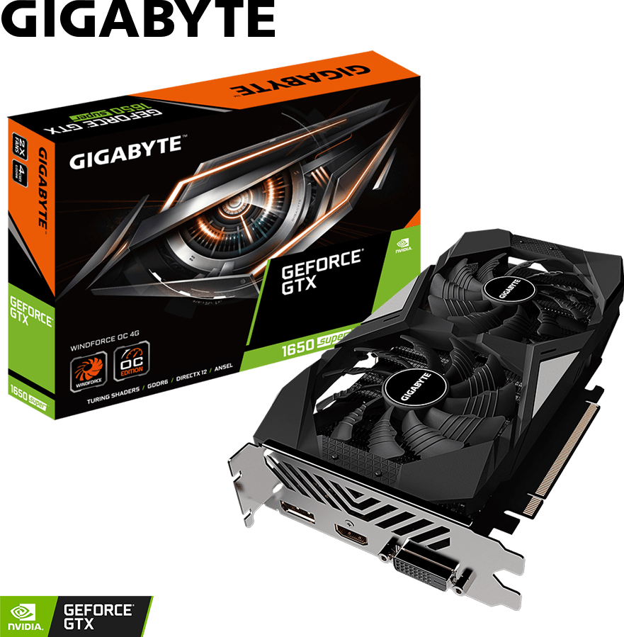 GeForce® GTX 1650 SUPER™ WINDFORCE OC 4G - GIGABYTE Global