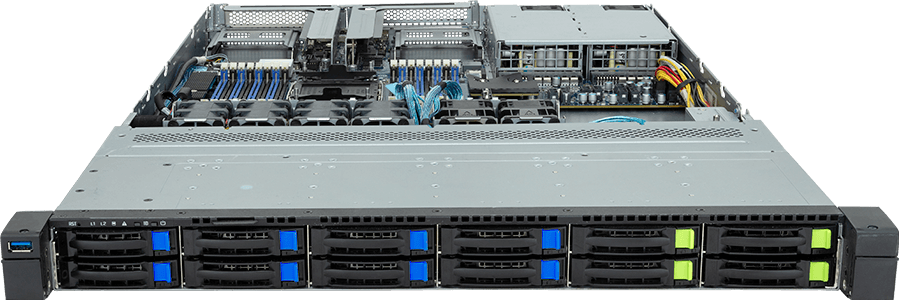 Rack Server - 5th/4th Gen Intel® Xeon® Scalable - 1U UP 12-Bay Gen4 NVMe/SATA/SAS (4 x NVMe) Platinum - R163-S32-AAC2