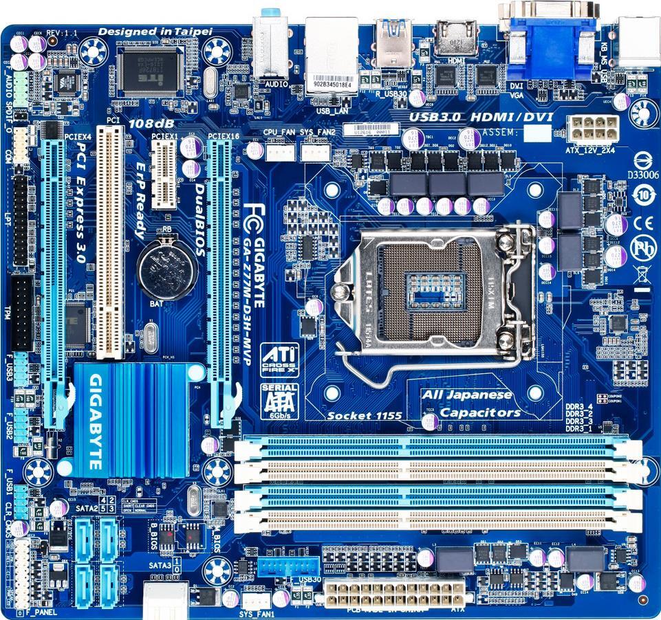 Motherboard - GA-Z77M-D3H-MVP