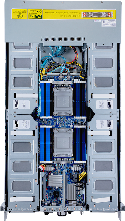 HPC/AI Server - 3rd Gen Intel® Xeon® Scalable - 2U DP 8 x PCIe Gen4 GPUs Immersion - G292-280-IAY1