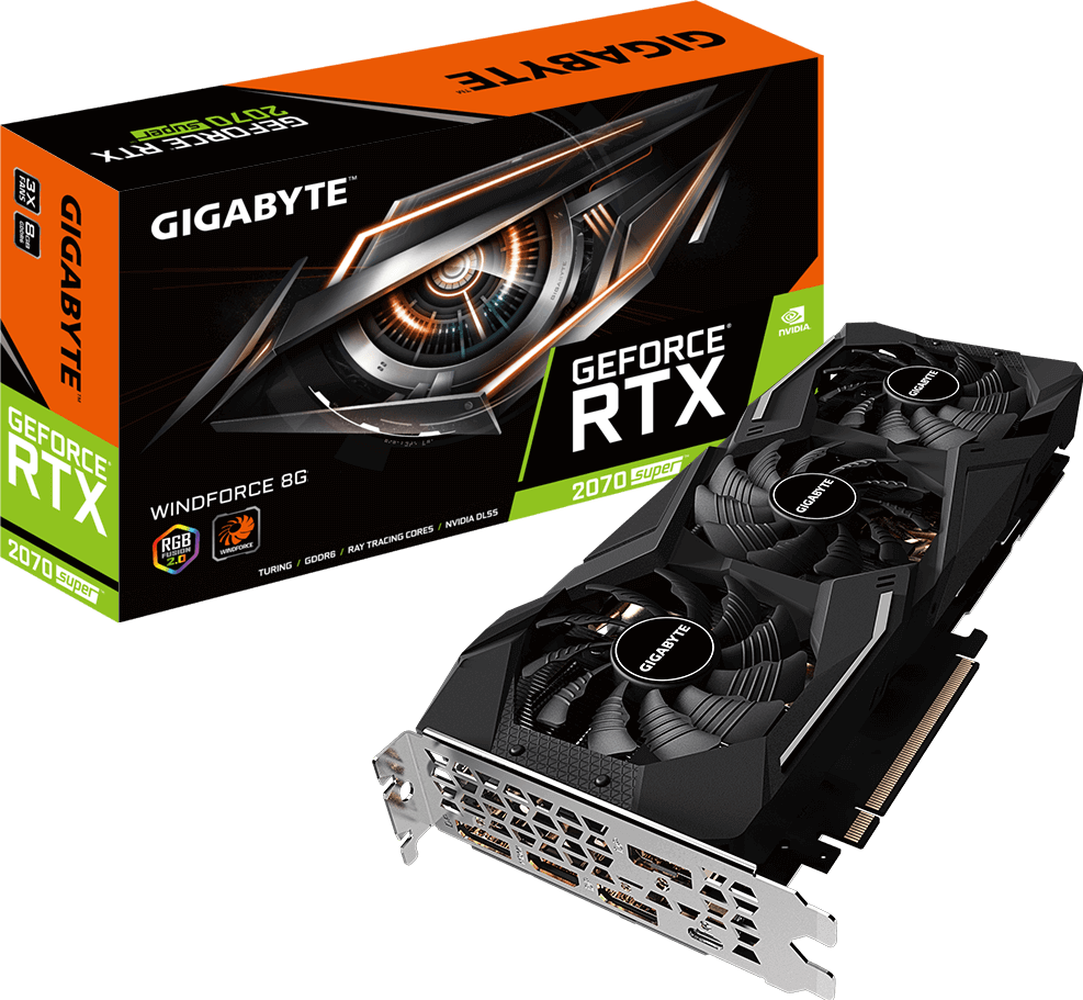 Tarjetas de Video - GeForce® RTX 2070 SUPER™ WINDFORCE 8G