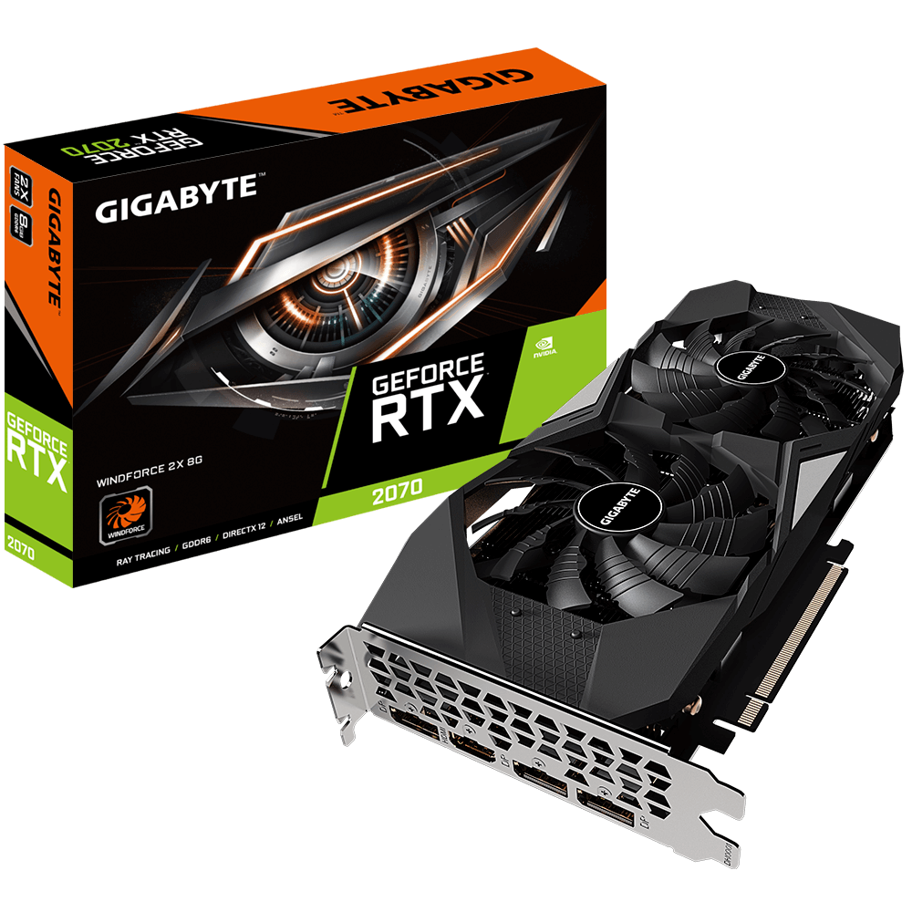 GeForce RTX™ 2070 WINDFORCE 2X 8G (Rev. 3.0) - GIGABYTE Global