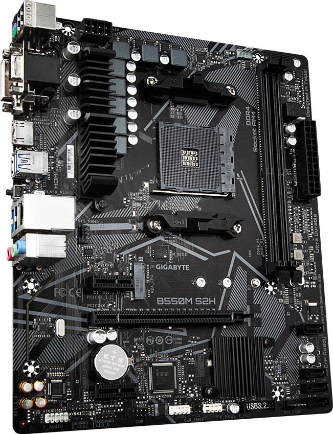 マザーボード GIGABYTE B550M S2H AM4 B550M S2H (Rev. 1.x) - GIGABYTE Global