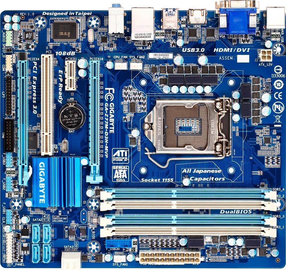 GIGABYTE H77-D3H-MVP M/B+ CPU+メモリ8GBセット GIGABYTE H77-D3H-MVP M/B+ CPU+メモリ8GBセット GA-H77-D3H-MVP (rev