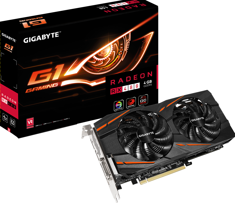 Tarjetas de Video - Radeon™ RX 480 G1 Gaming 4G