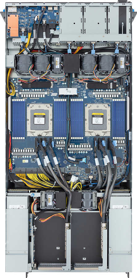 HPC/AI Server - AMD EPYC™ 9004 - 5U DP NVIDIA HGX™ H100 8-GPU 4-Root Port - G593-ZD2-AAX1