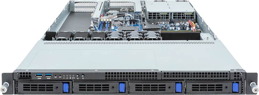 Rack Server - AMD EPYC™ 4005/4004 & Ryzen™ 9000/7000 - 1U UP 4-Bay SATA Platinum - R133-C10-AAA1