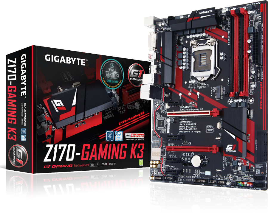 Motherboard - GA-Z170-Gaming K3-EU