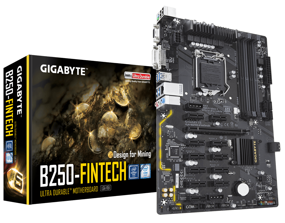 GA-B250-FinTech (Rev. 1.0) - Преимущества | Материнские платы GIGABYTE