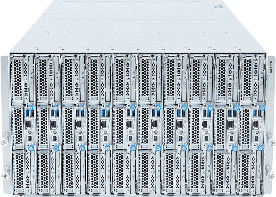Blade Server - AMD EPYC™ 9005/9004 - 6U 10-Node DP 20-Bay E3.S Gen5 NVMe DLC - B683-Z80-LAS1
