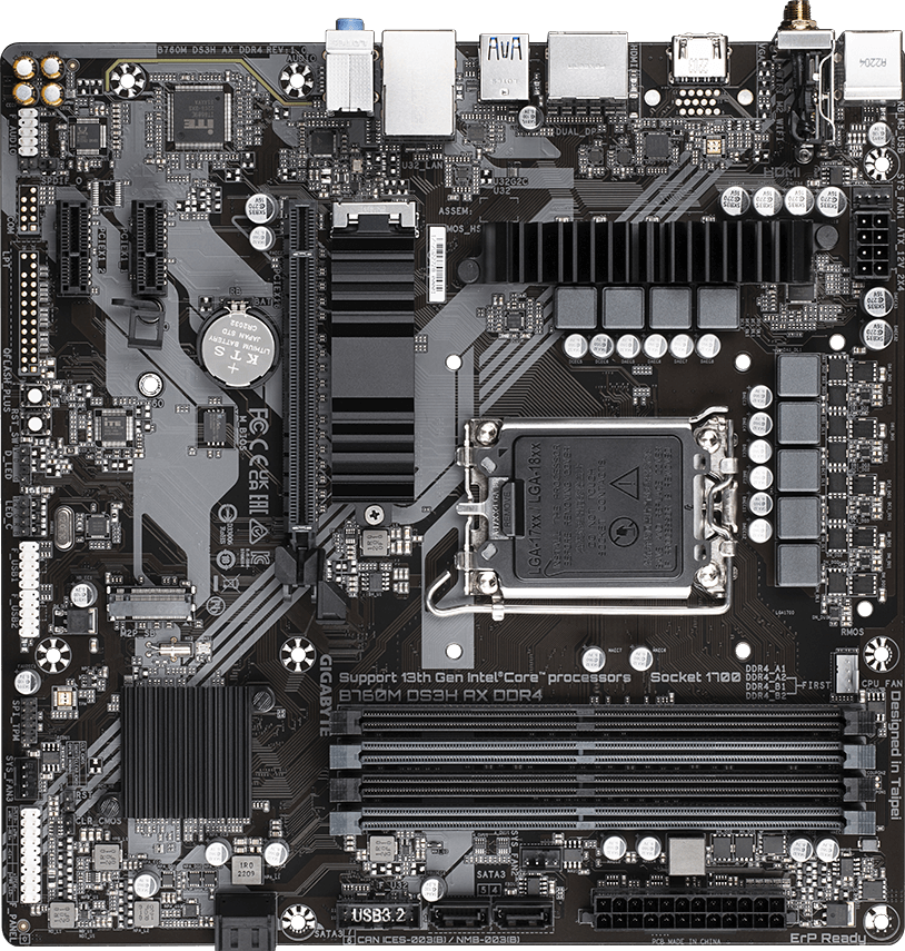 B760M DS3H AX DDR4 (Rev. 1.x) - GIGABYTE Global
